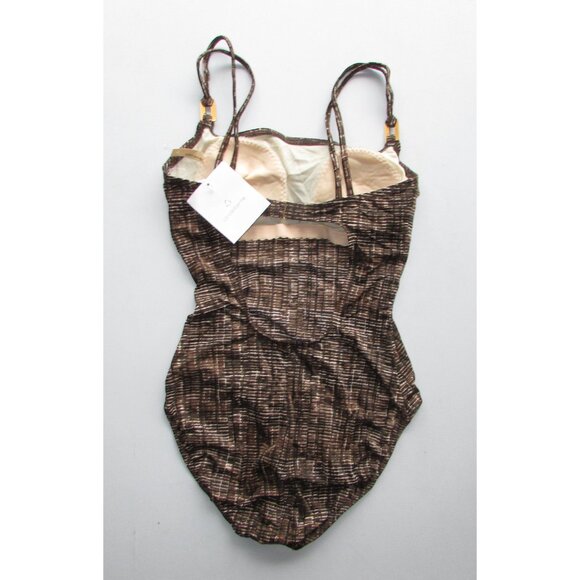 LIZ CLAIBORNE Animal-Like Geo Print One Piece Swimsuit - NEW - Picture 6 of 8
